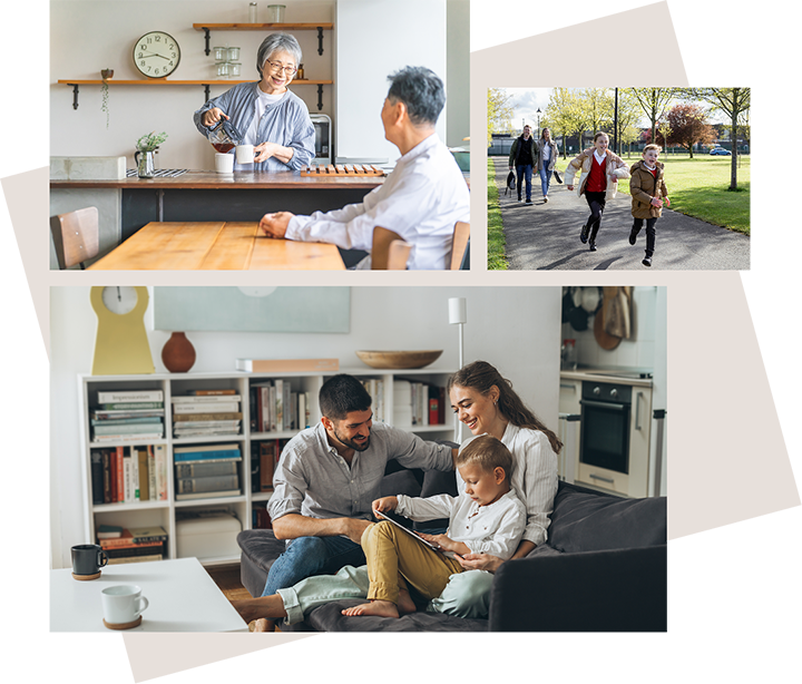 Collage of images illustrating the benefits of the proposals